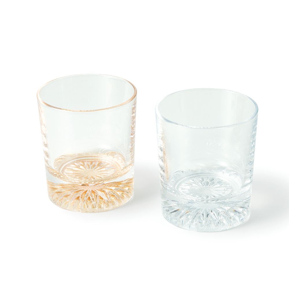 ゴールド＆シルバー オールドグラスペア