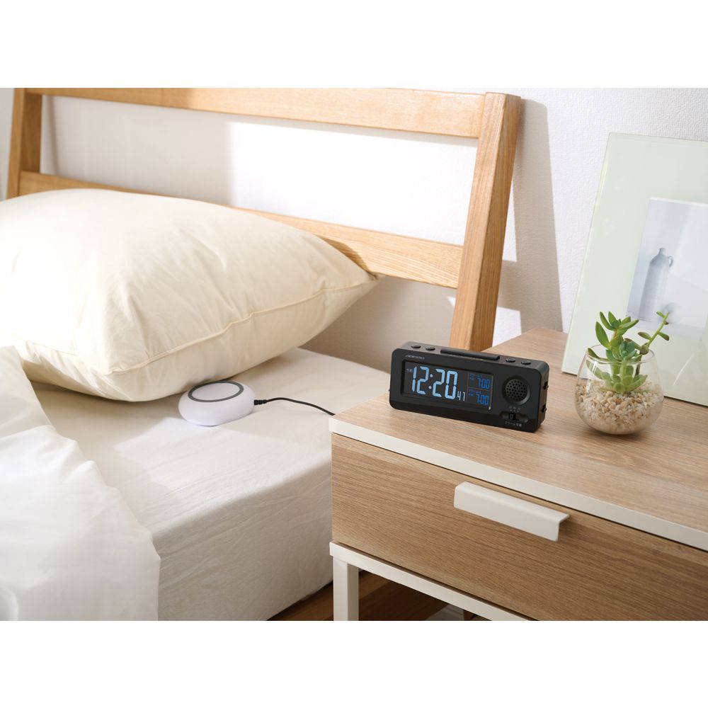 振動式目覚まし電波時計（アデッソ）