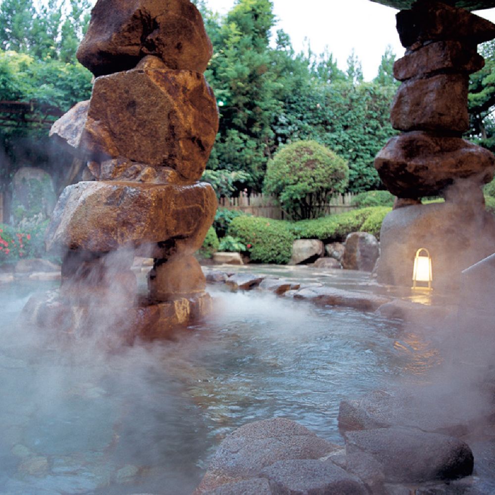 湯郷グランドホテル 日帰り入浴+昼食付 2名様