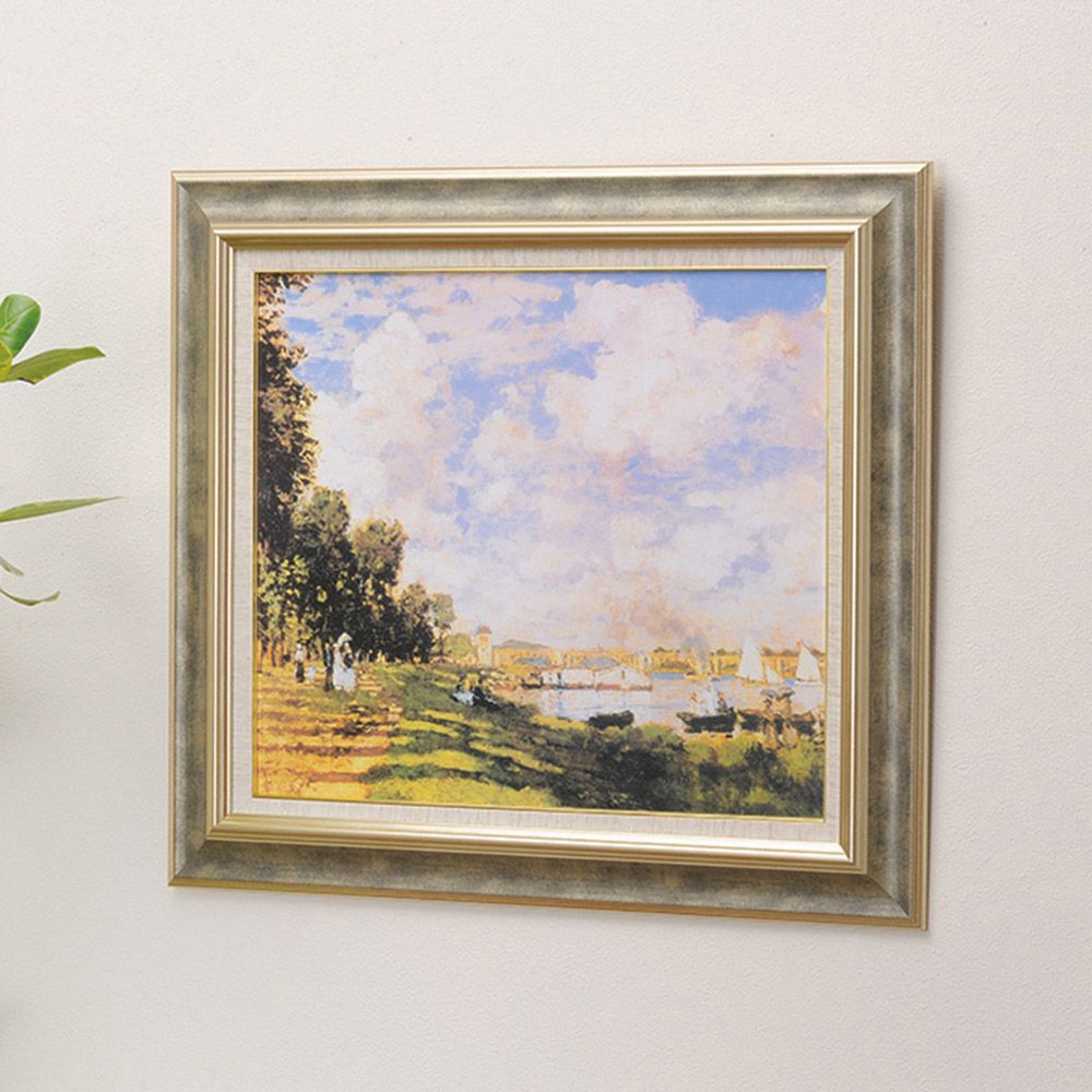 モネ名画額「アルジャントーユの停泊所」