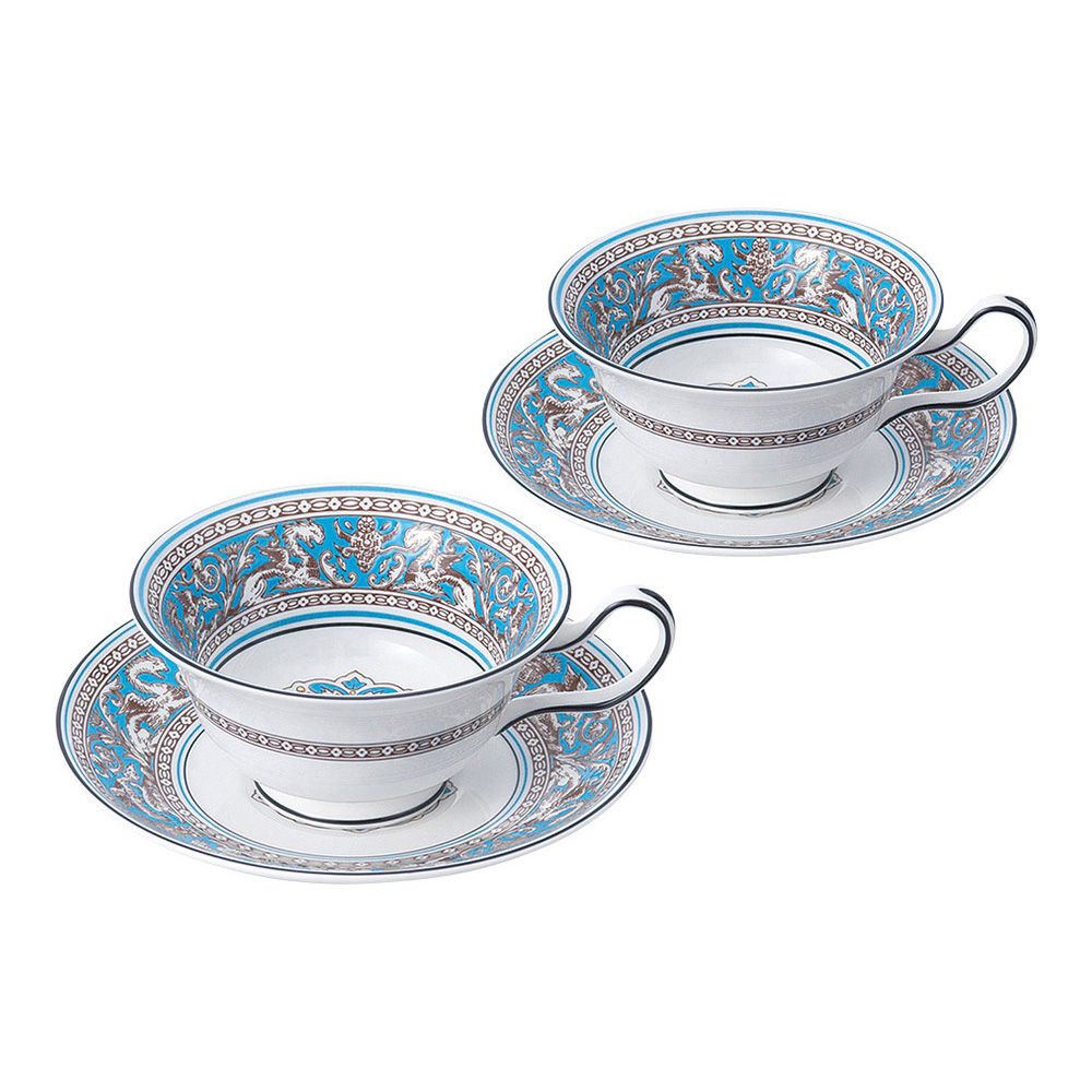 フロレンティーン ターコイズカップ＆ソーサーペア（ウェッジウッド）