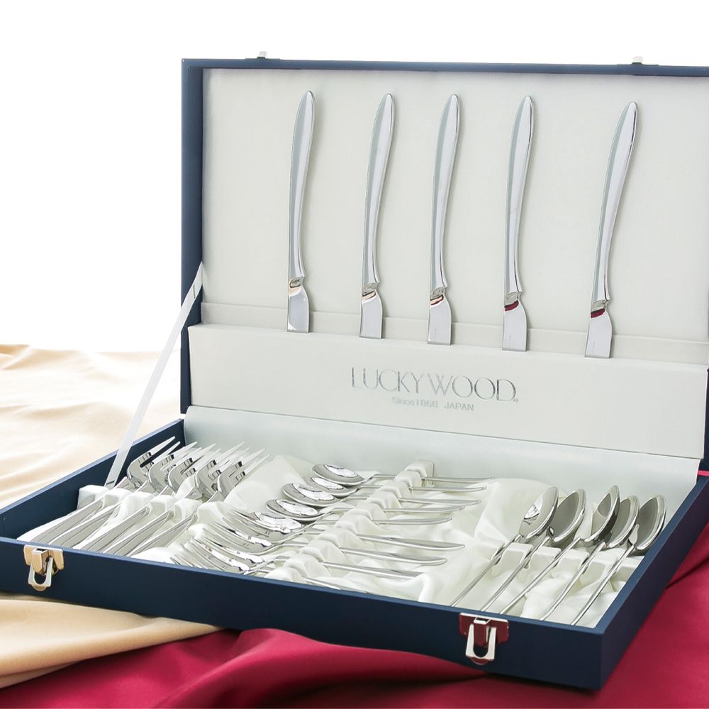 カトラリー２５本セット（ラッキーウッド）