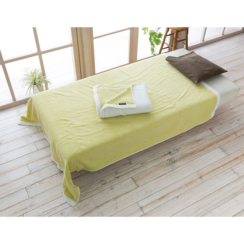 シルク（毛羽部分）＆綿毛布２枚セット