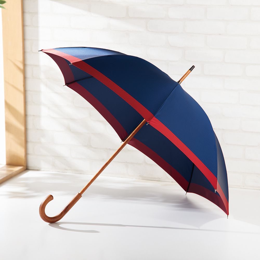 甲州織木棒手開き長傘