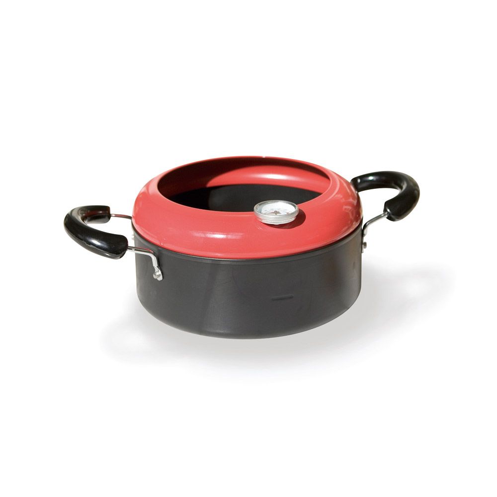 温度計付天ぷら鍋19cm