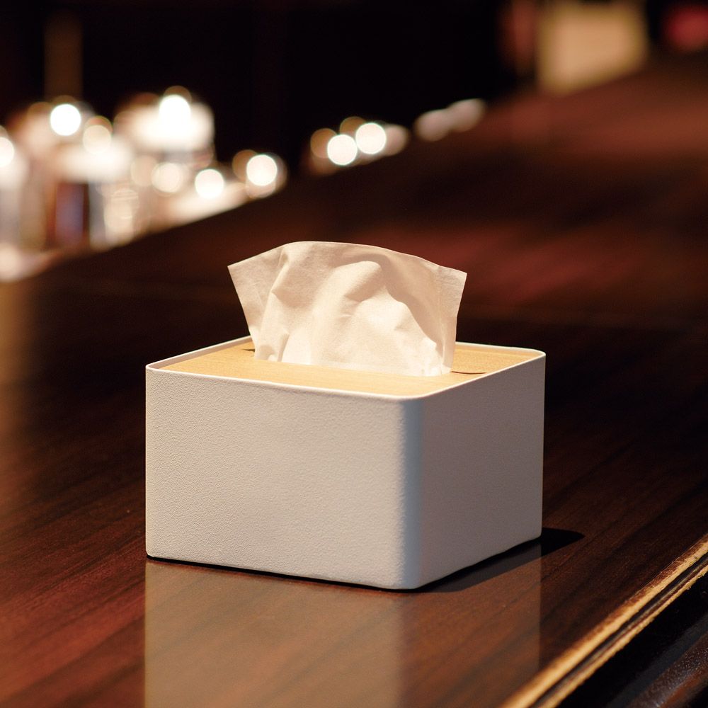 蓋付ティッシュケース