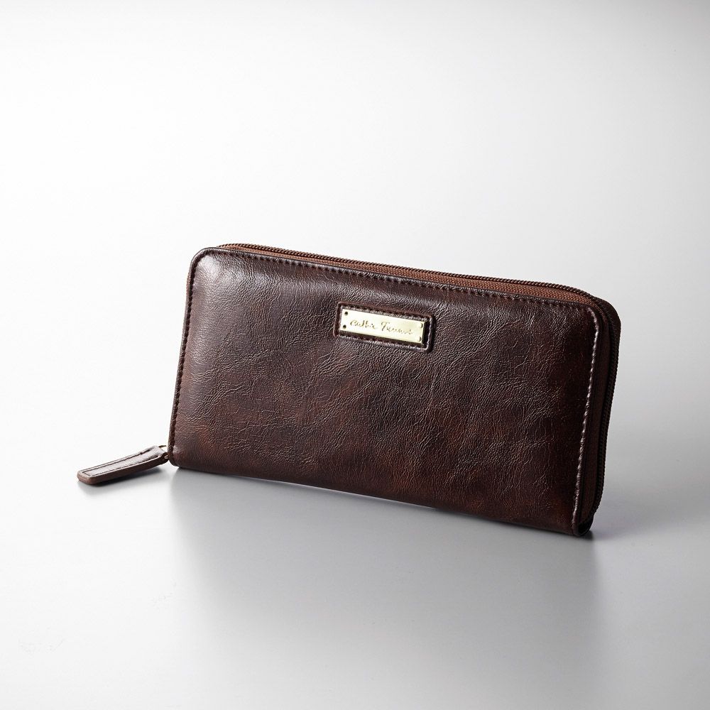 ラウンドファスナー長財布（キャティフェラーリ）