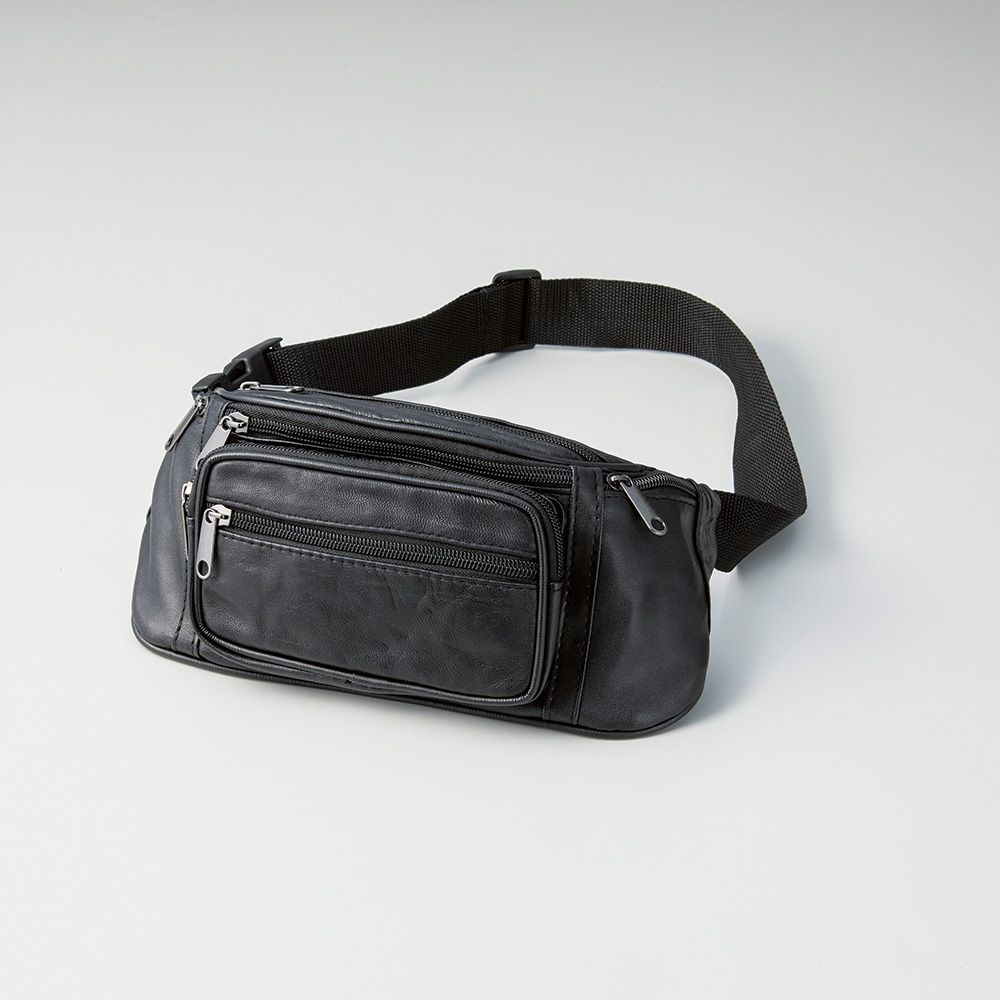 羊革ウエストバッグ