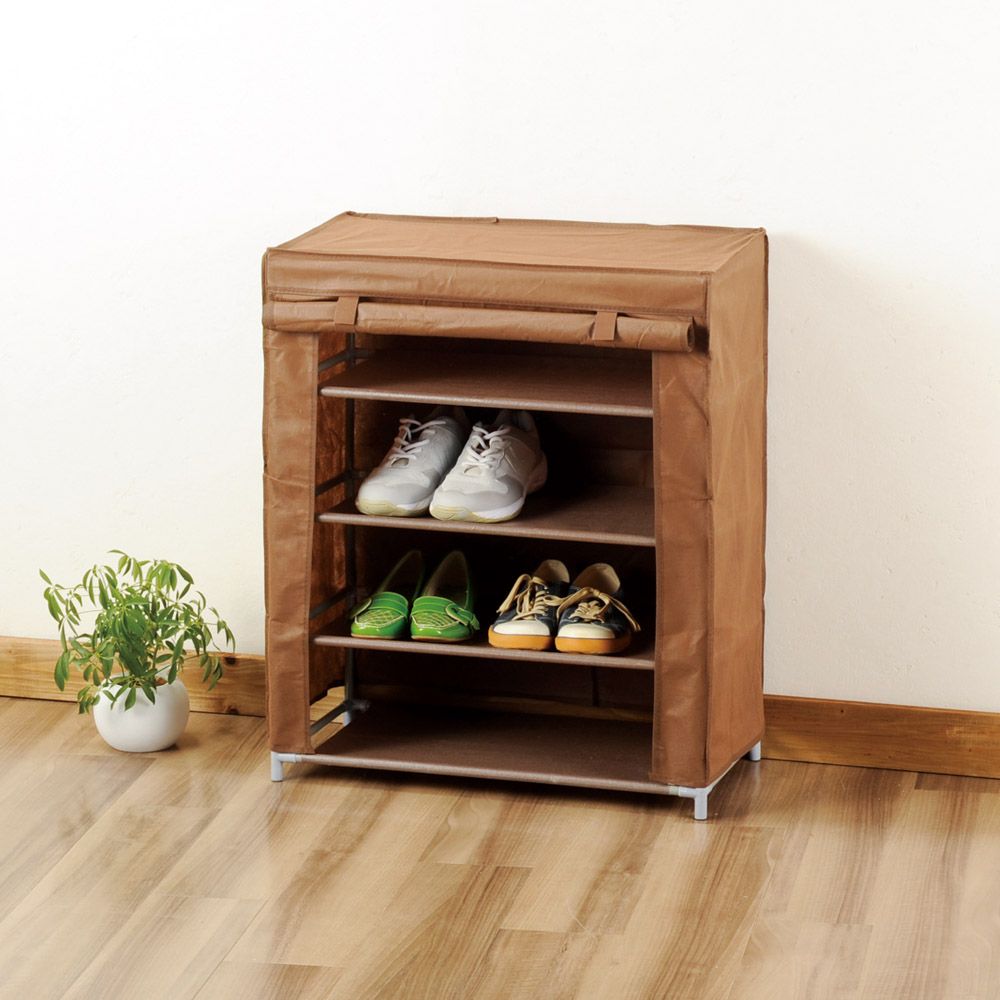 カバー付シューズラック