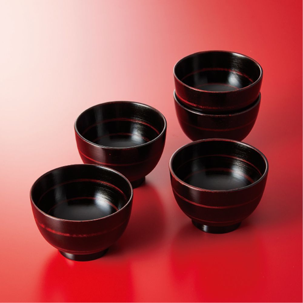 木製漆塗汁椀揃