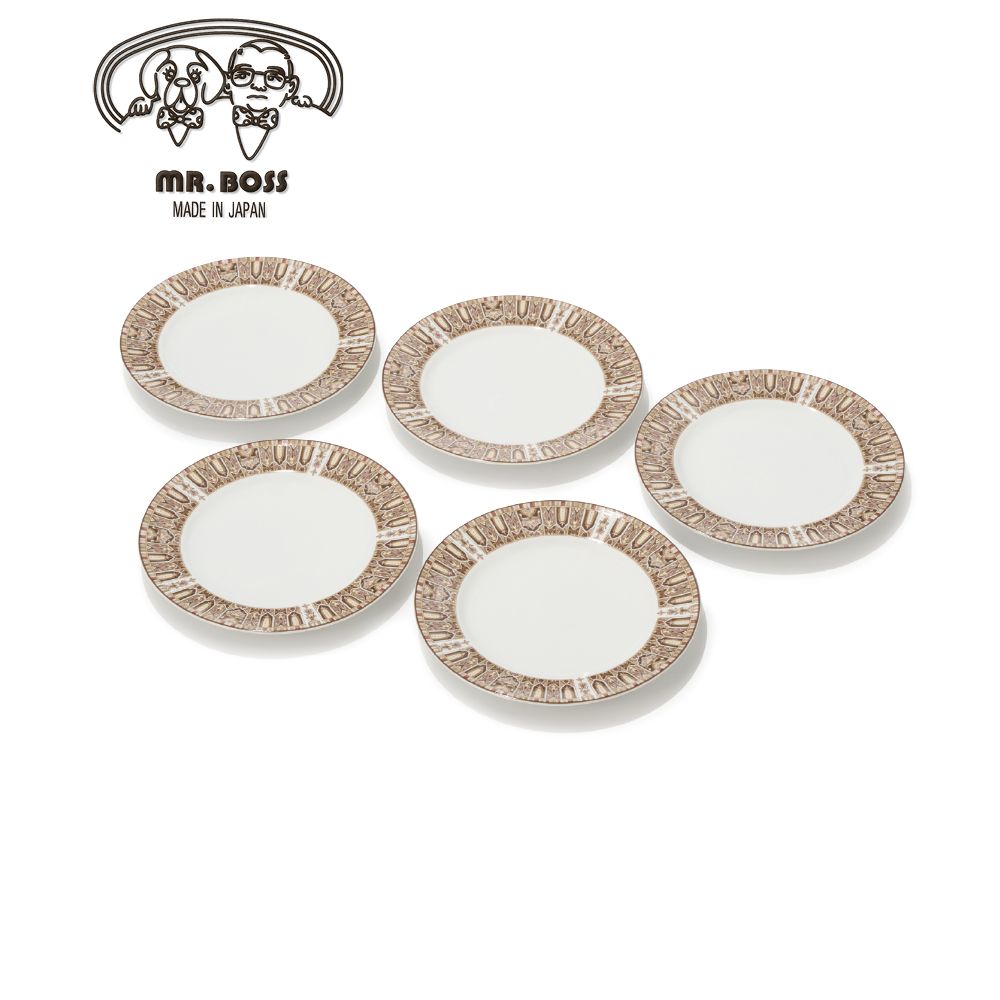 ケーキ皿５枚セット（ミスターボス）