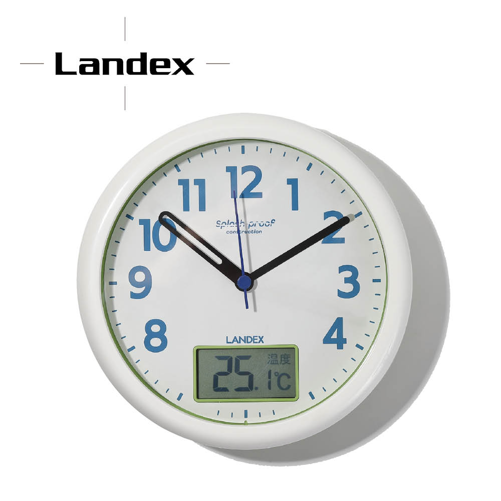 温度表示付防沫クロック（ランデックス）