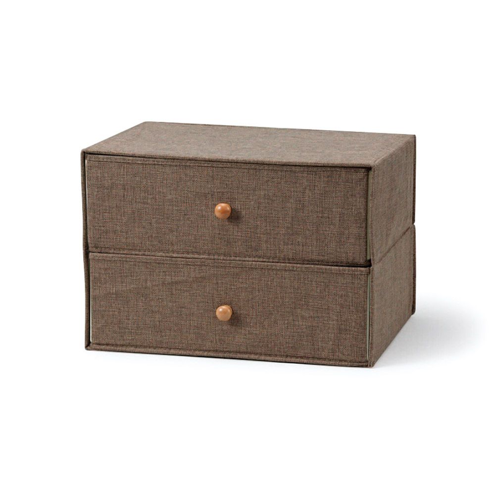 折畳み二段引きタンス