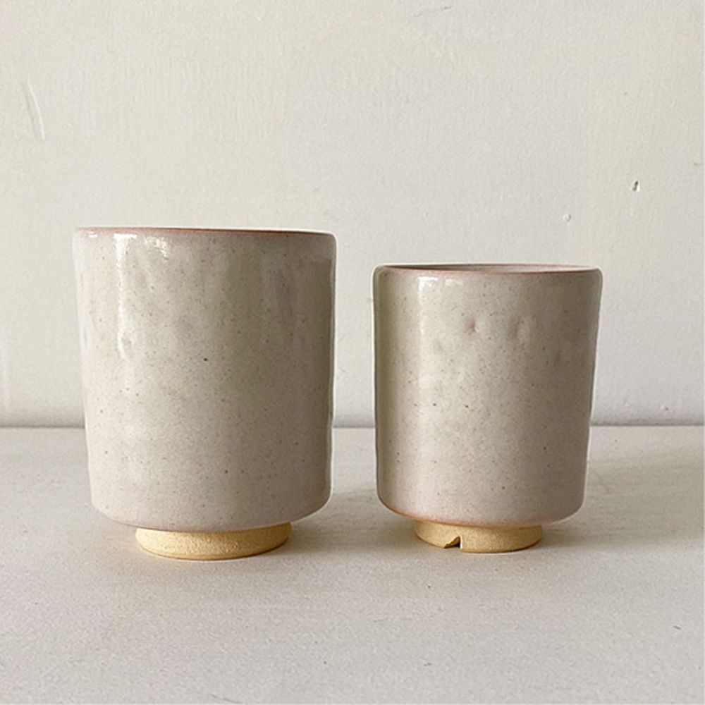 萩焼白萩夫婦湯呑