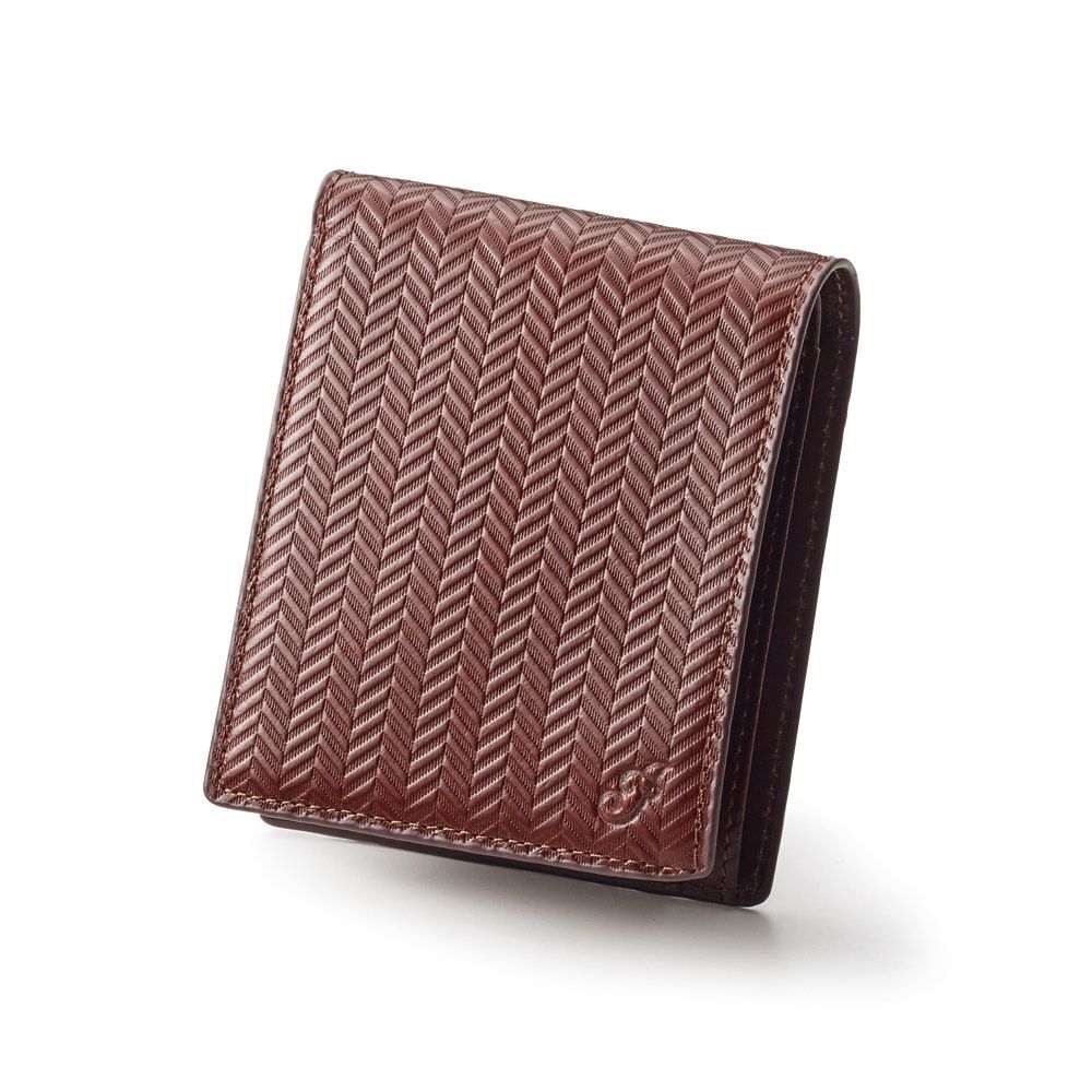 かぶせ式牛革折財布（インディアンモトサイクル）