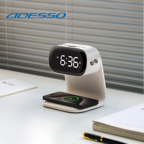 ワイヤレスチャージャークロック（アデッソ）