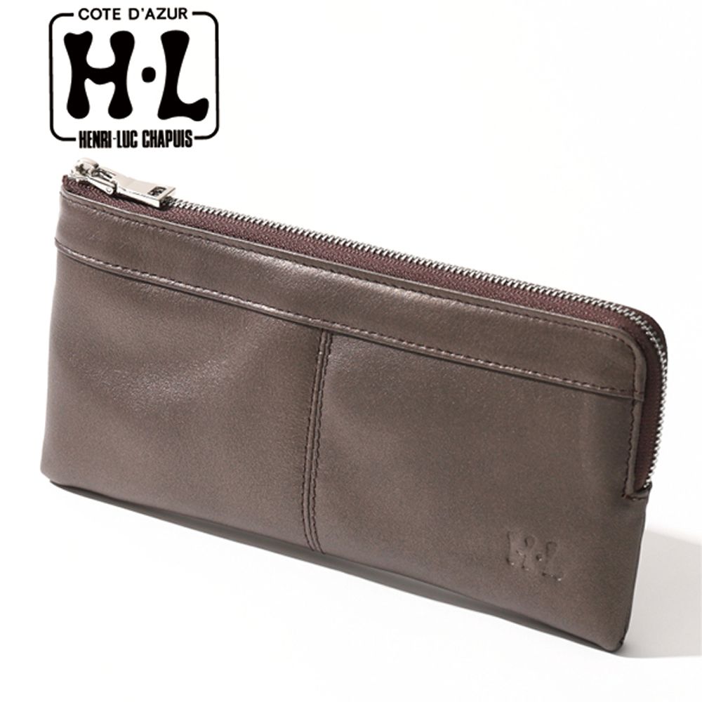 Ｌ字ファスナー牛革多機能 長財布（アッシュエル）