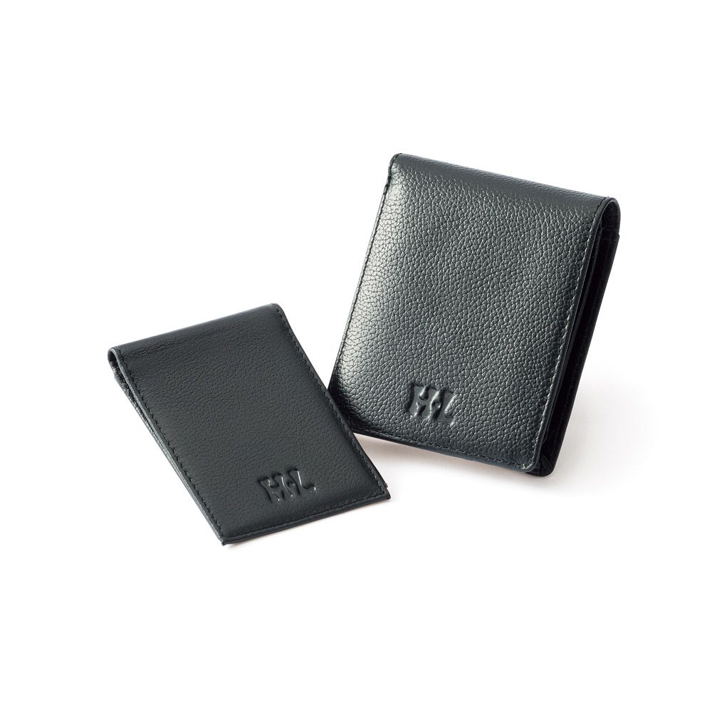 パスケース付牛革折財布（アッシュエル）