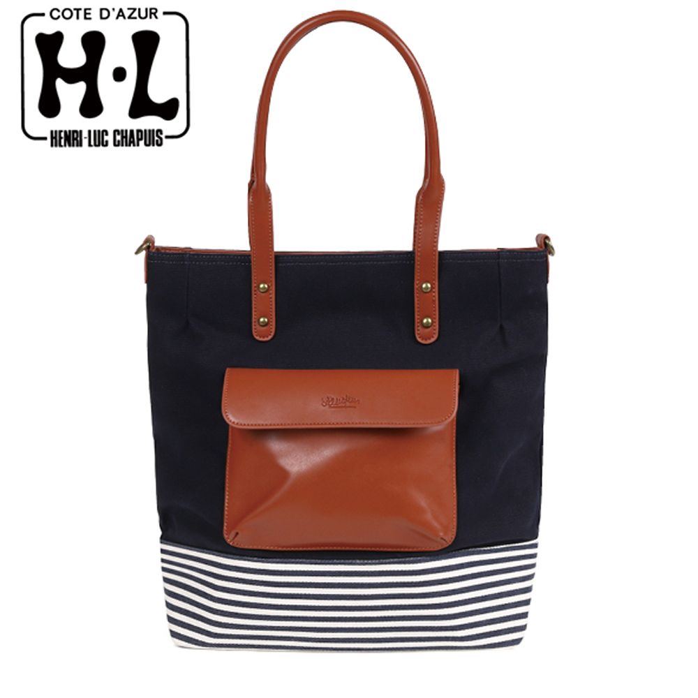 ボーダートートバッグ(アッシュエル)