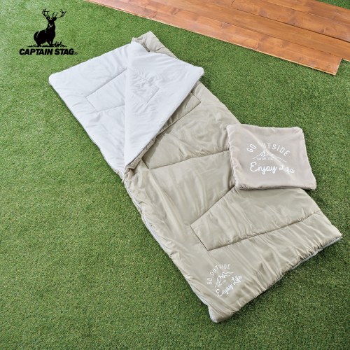 洗えるクッションシュラフ（キャプテンスタッグ）