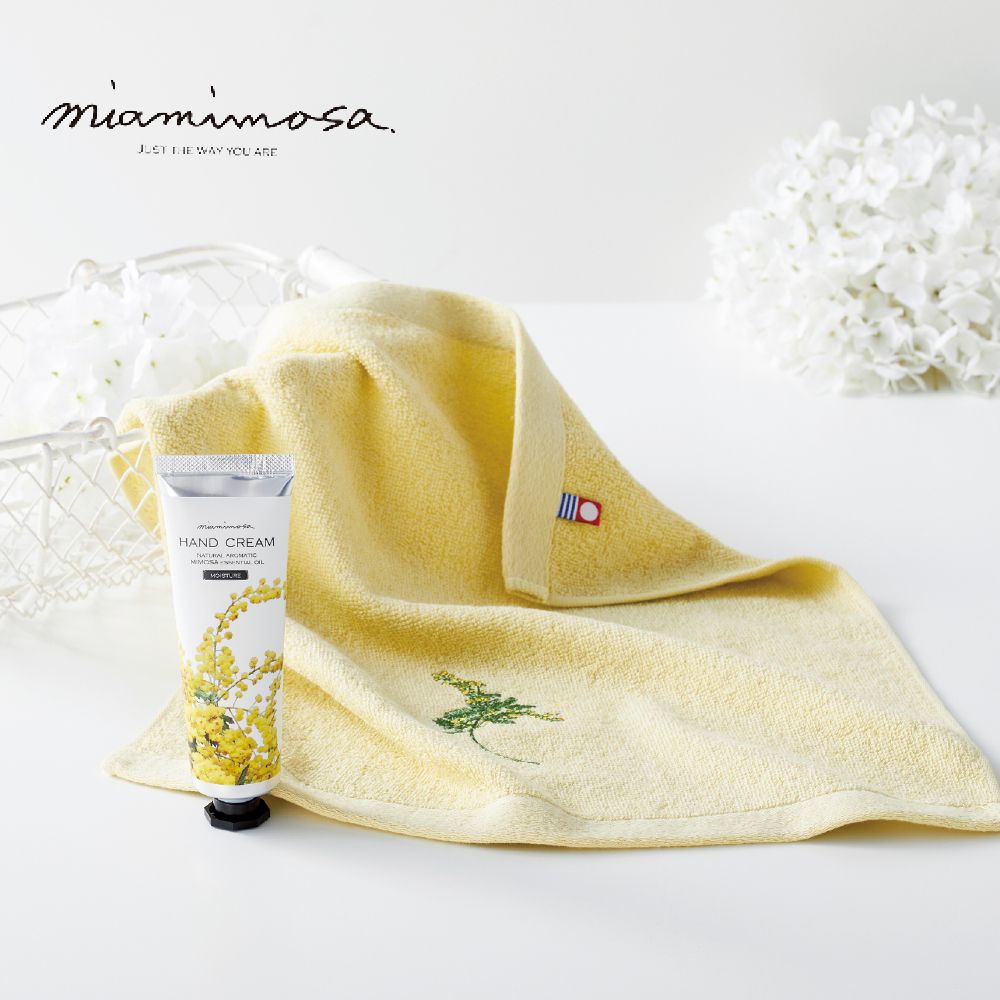 ハンドタオル＆ハンドクリーム(ミアミモザ)