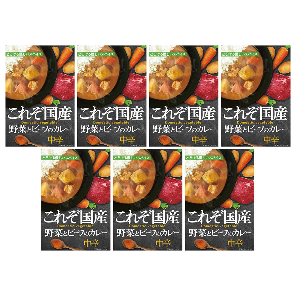 国産野菜とビーフのカレー