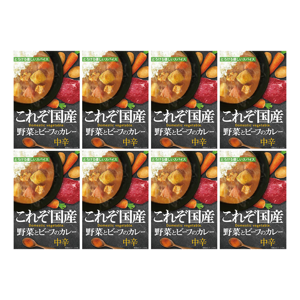 国産野菜とビーフのカレー