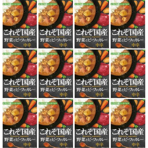 国産野菜とビーフのカレー