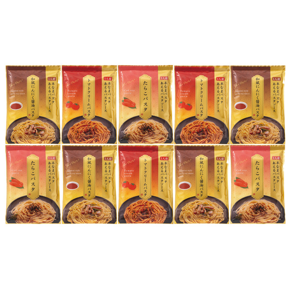 半生パスタとあえるソース3種