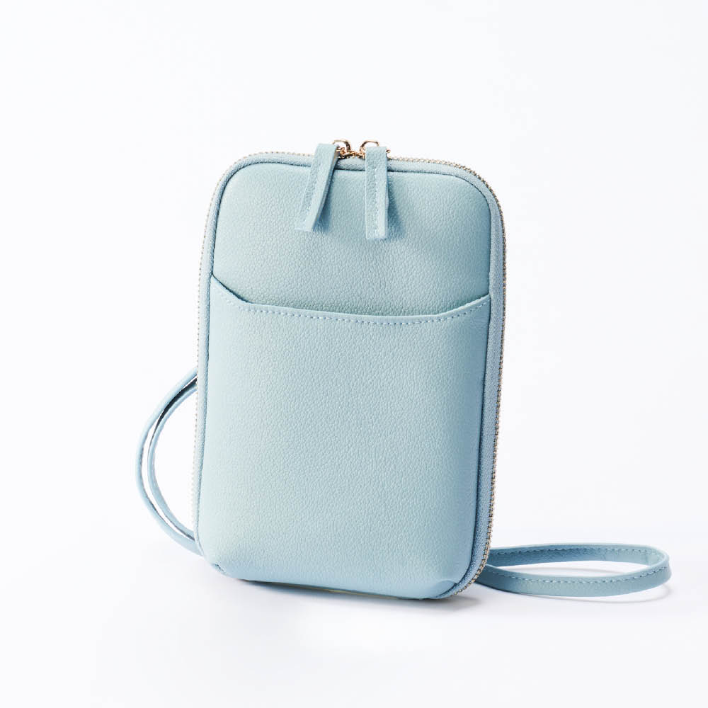 スマホポーチ ブルー